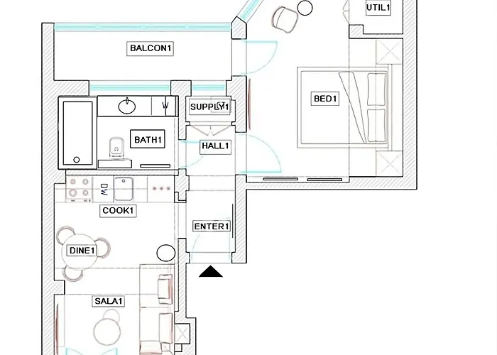 Playful & Bright 1br Near The Faculty Of Law Apartment *
